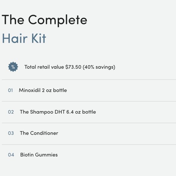Hers Complete Hair Kit - Picture 2 of 3
